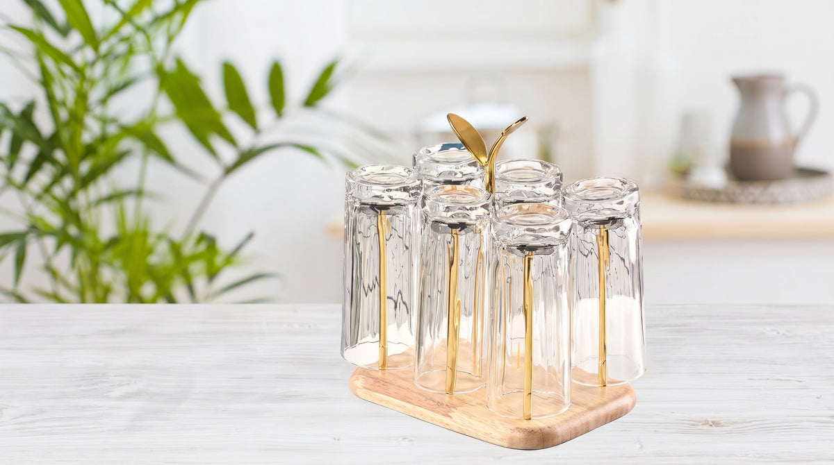 Golden Glass Stand