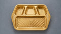 Golden 3-Compartment Serving Tray