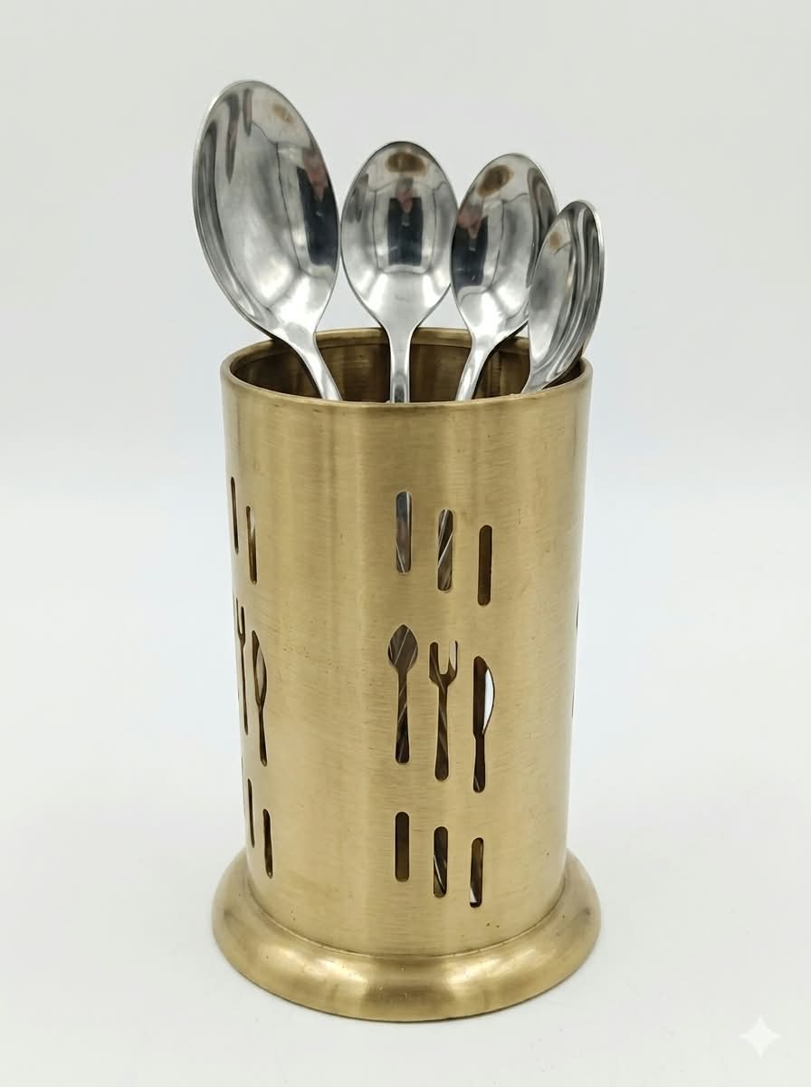 Golden Cutlery Holder – Premium Quality