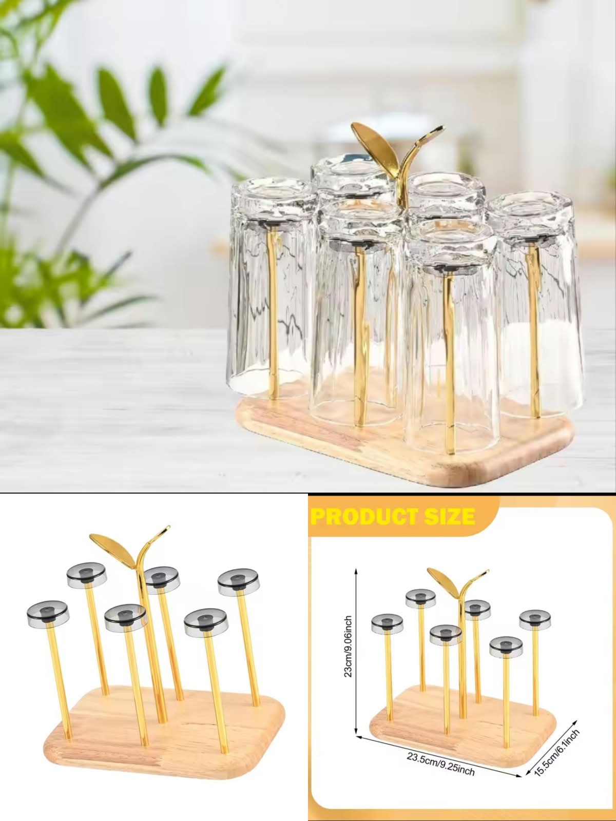 Golden Glass Stand