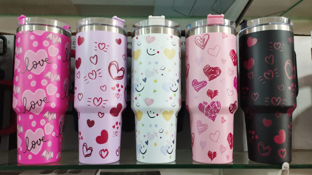 40oz floral Tumbler stainless steel