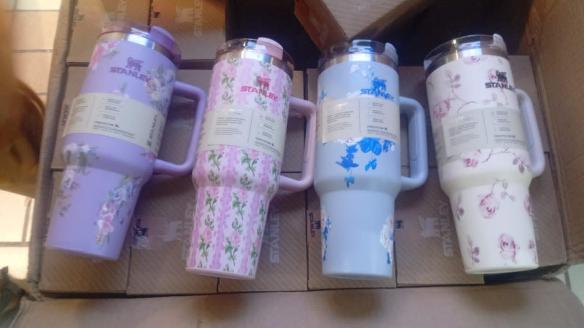 Floral Stanley Quencher Tumbler 40 oz