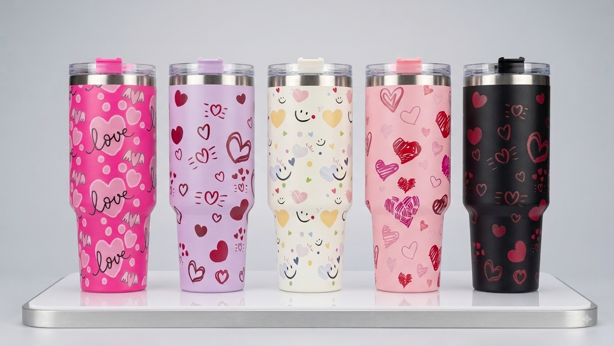 40oz floral Tumbler stainless steel